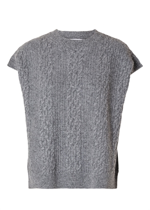 Elina marie knit vest Medium Grey Melange Selected Femme 